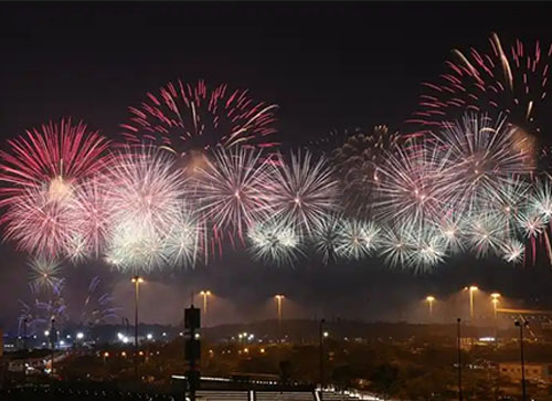 合水县焰火晚会